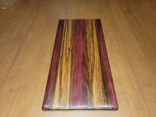 Load image into Gallery viewer, Purple Heart, Walnut, Zebra Wood Charcuterie &amp; Cutting Board
