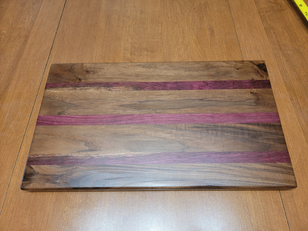 Patterned Exotic PurpleHeart Walnut